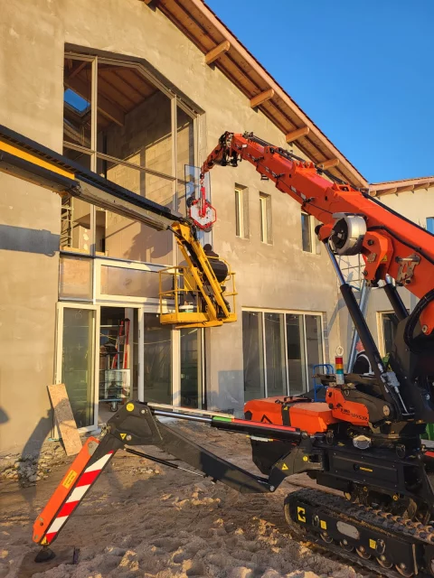 Pose de murs rideaux au prestigieux Château Escot à Lesparre-Médoc (33)